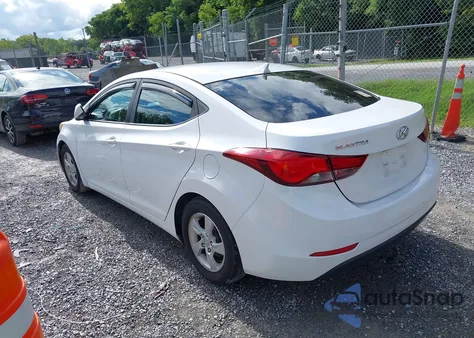 2015 Hyundai Elantra Se из США, поврежденный, VIN 5NPDH4AE8FH567886
